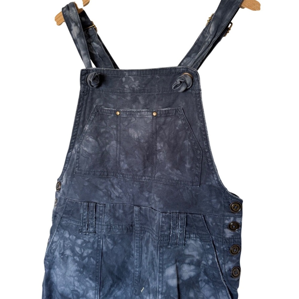Anthropologie overalls Womens 27P Grey Tie Dye Utility twill quiet luxury Y2K - Picture 4 of 8